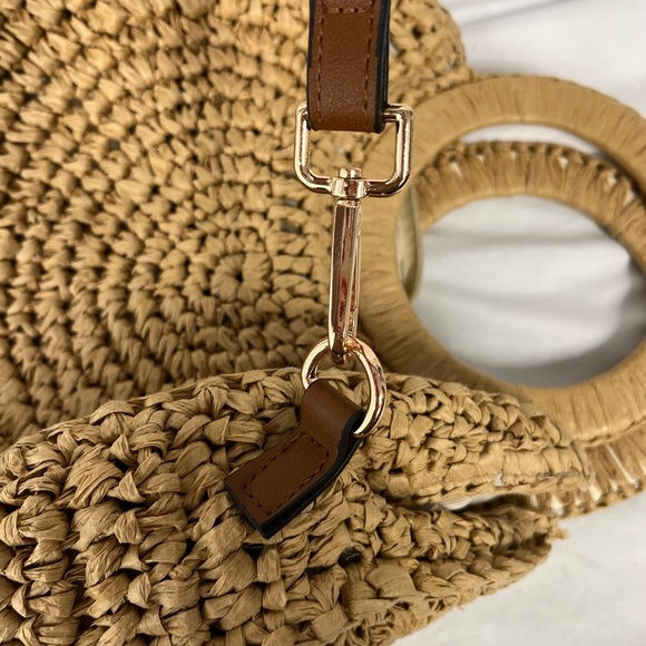 LC Lauren Conrad Summer Beach Trend Boho Hippie Festival Straw Clutch Bag Purse - Picture 6 of 6